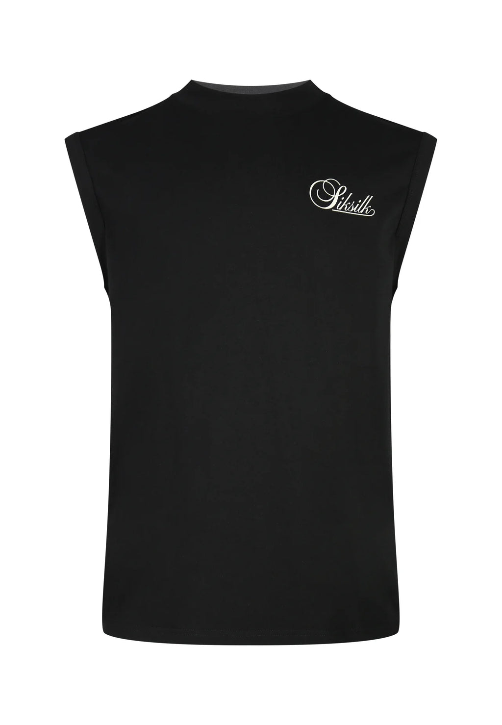 T-shirt Manga Cava Preta SikSilk SS26
