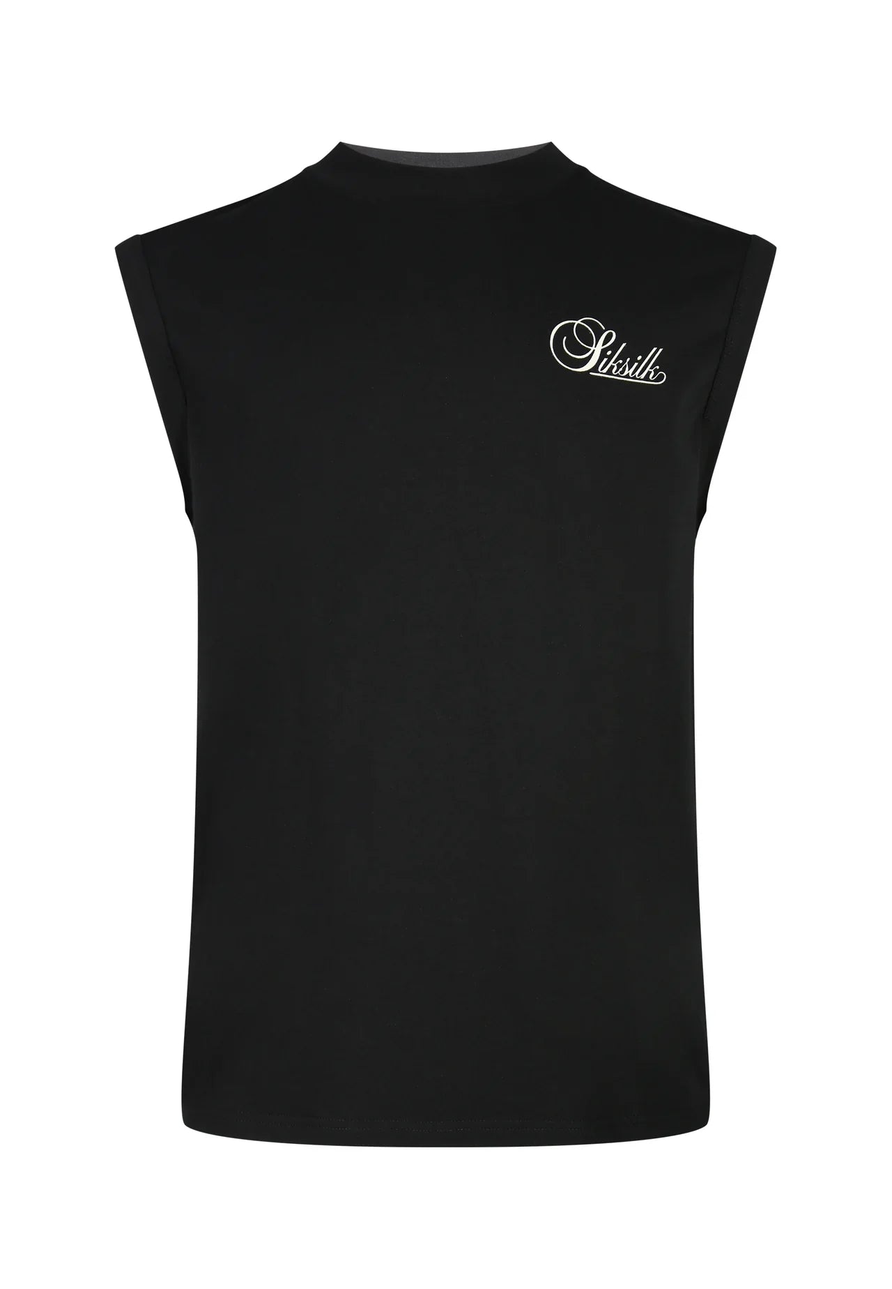 T-shirt Manga Cava Preta SikSilk SS26