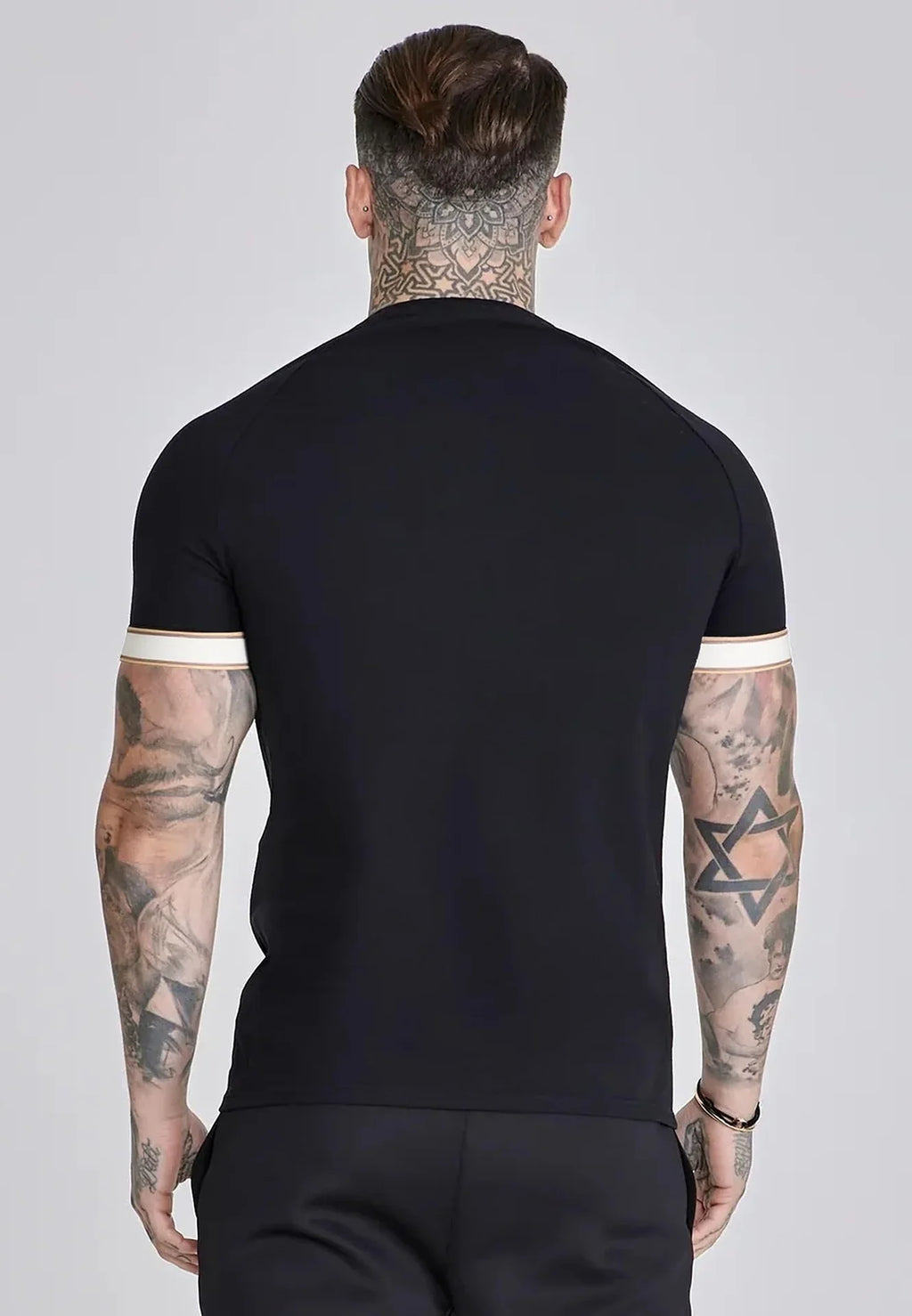 T-shirt Preta Tecido elástico SikSilk