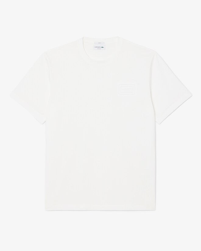 T-shirt Branca Embossed Logo Lacoste