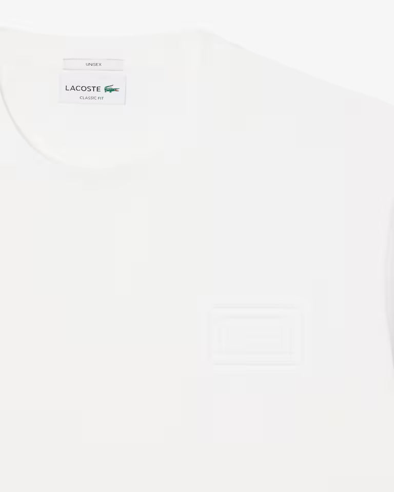 T-shirt Branca Embossed Logo Lacoste