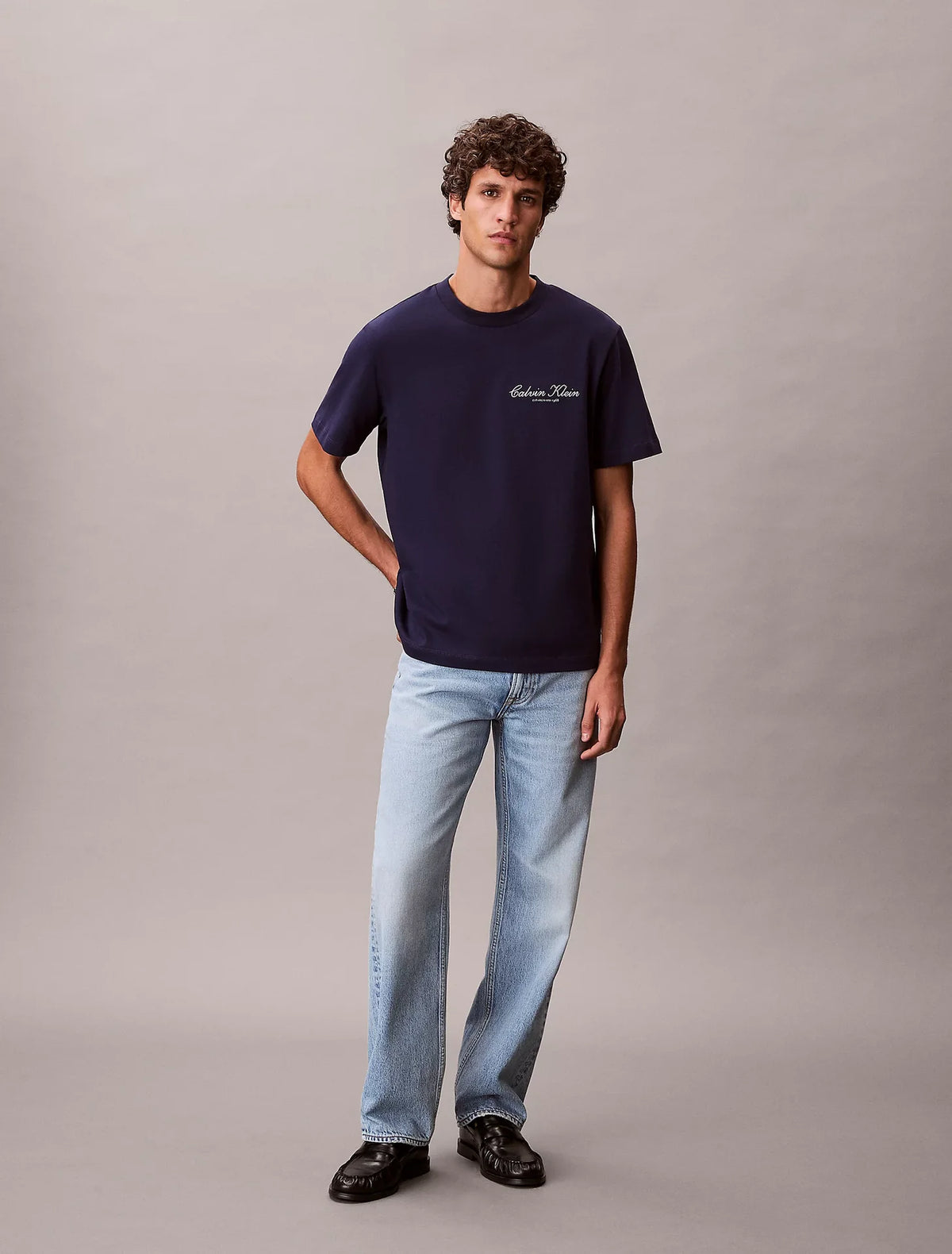 T-shirt Azul Calvin Klein SS26 Calvin Klein