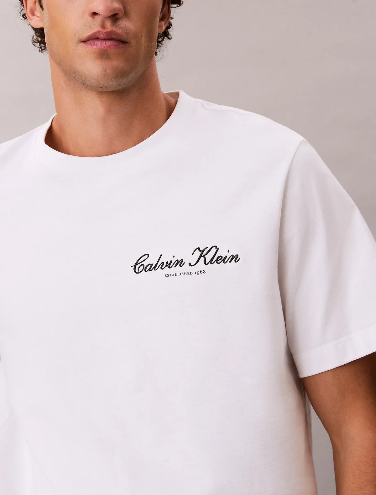 T-shirt Branco Calvin Klein SS26 Calvin Klein