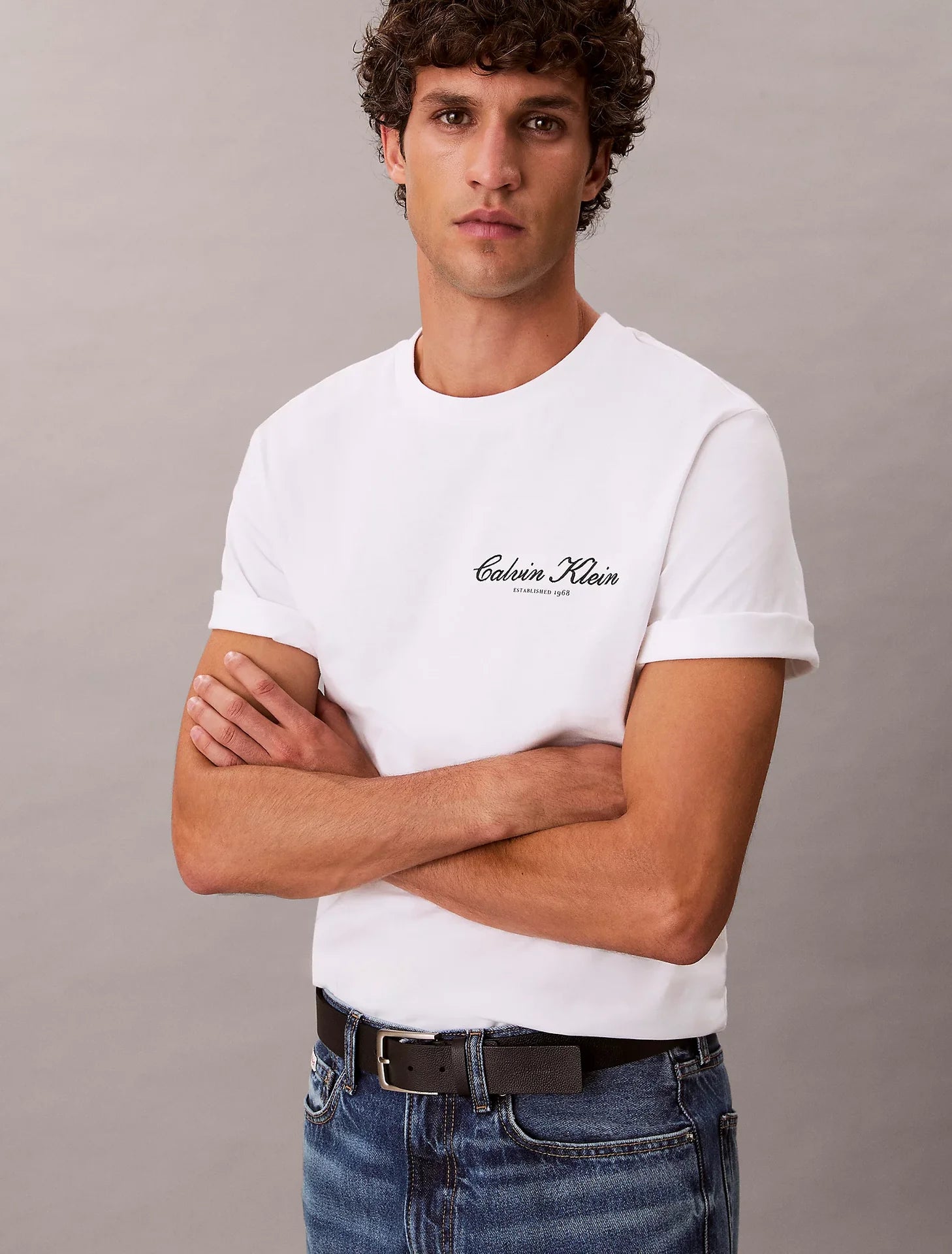T-shirt Branco Calvin Klein SS26