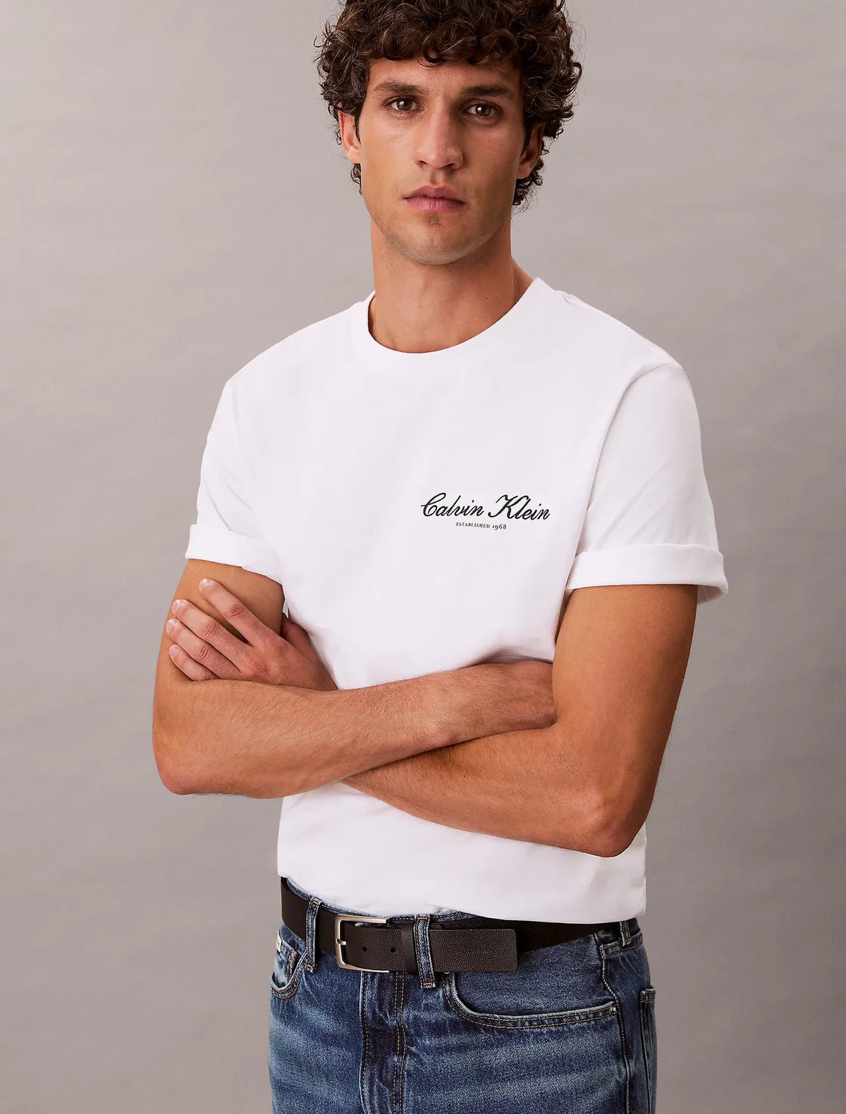 T-shirt Branco Calvin Klein SS26 Calvin Klein