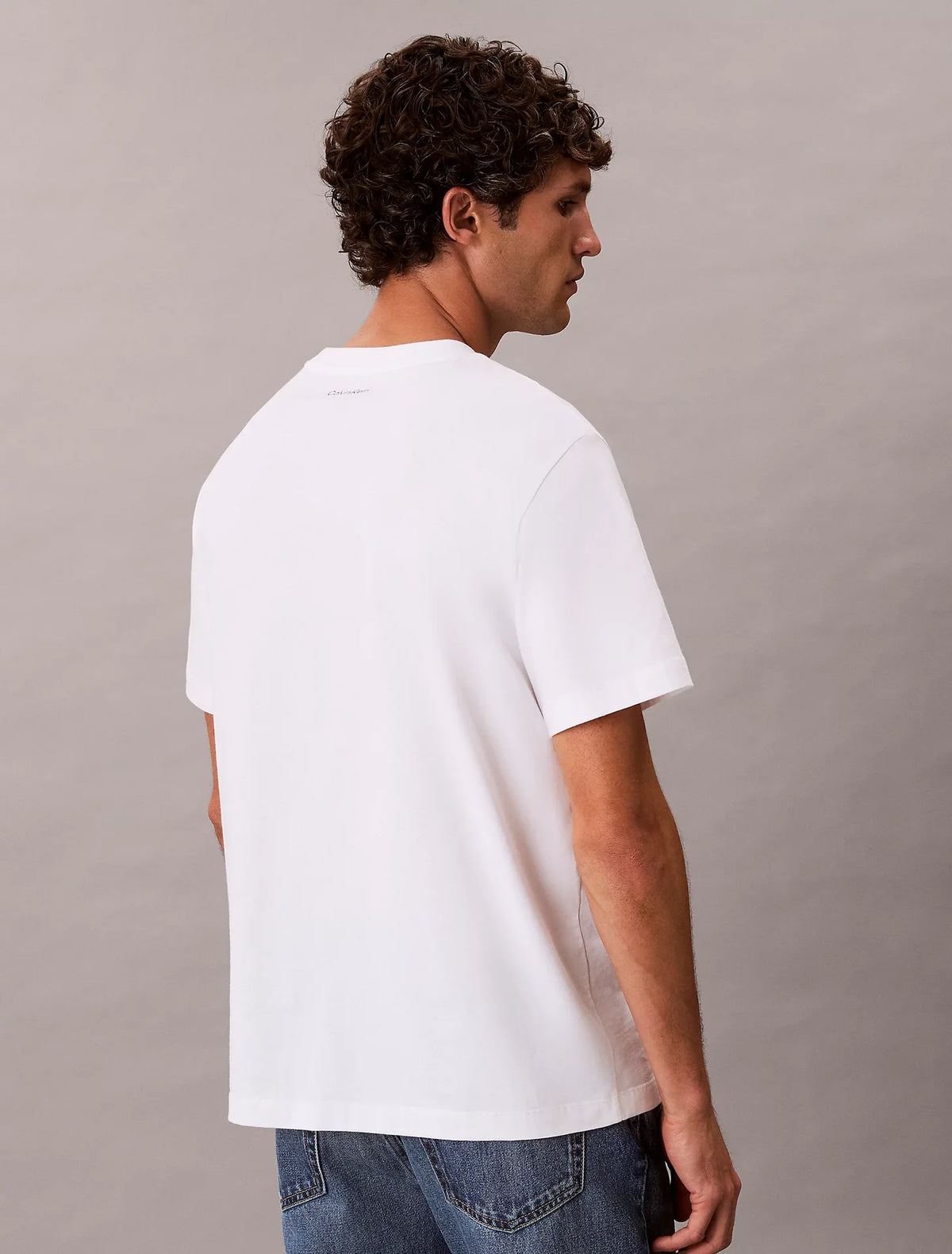 T-shirt Branco Calvin Klein SS26 Calvin Klein