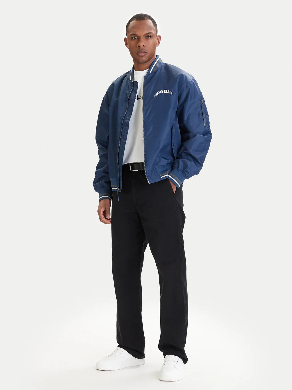 Casaco Bomber Azul Calvin Klein