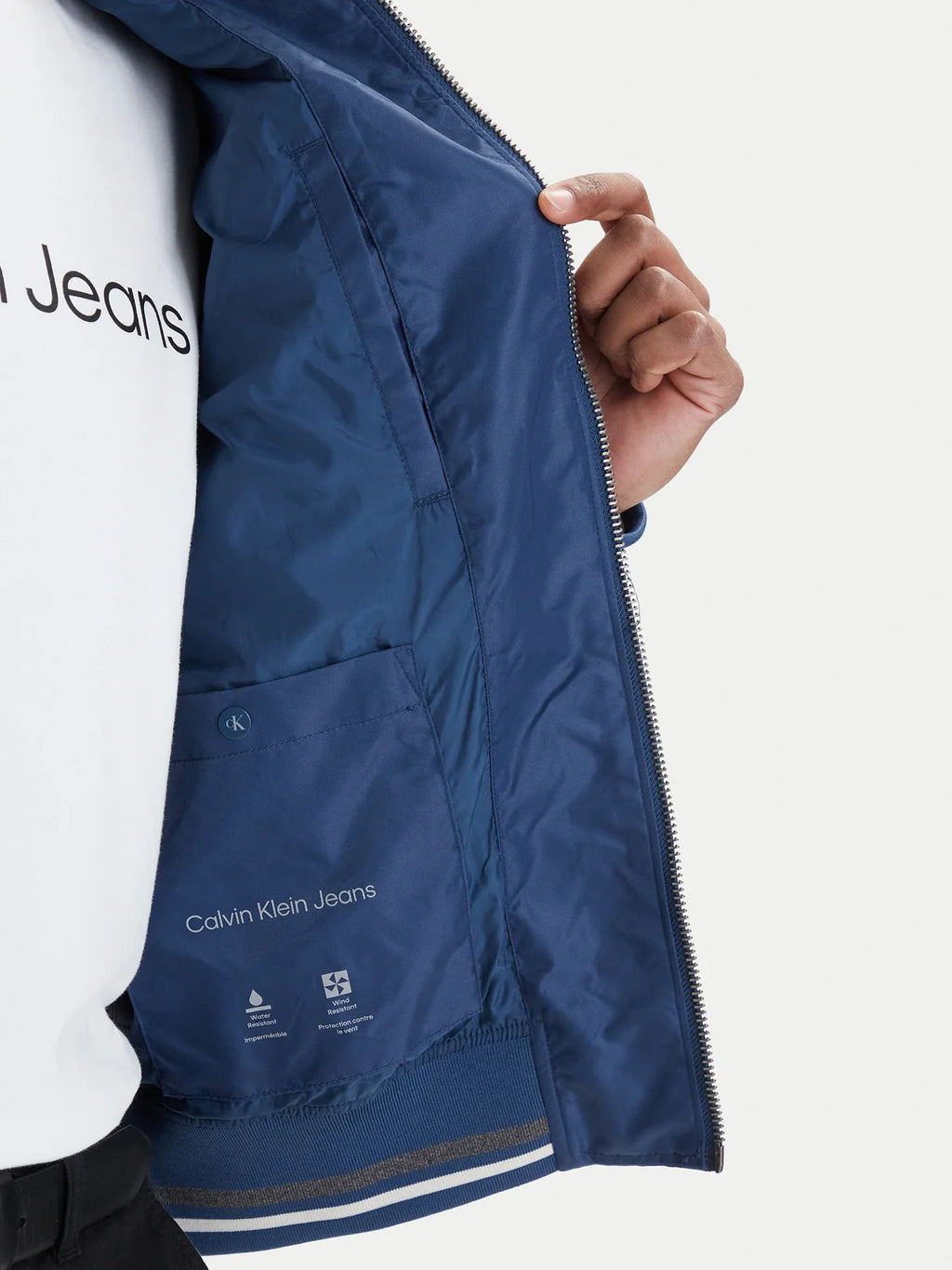 Casaco Bomber Azul Calvin Klein
