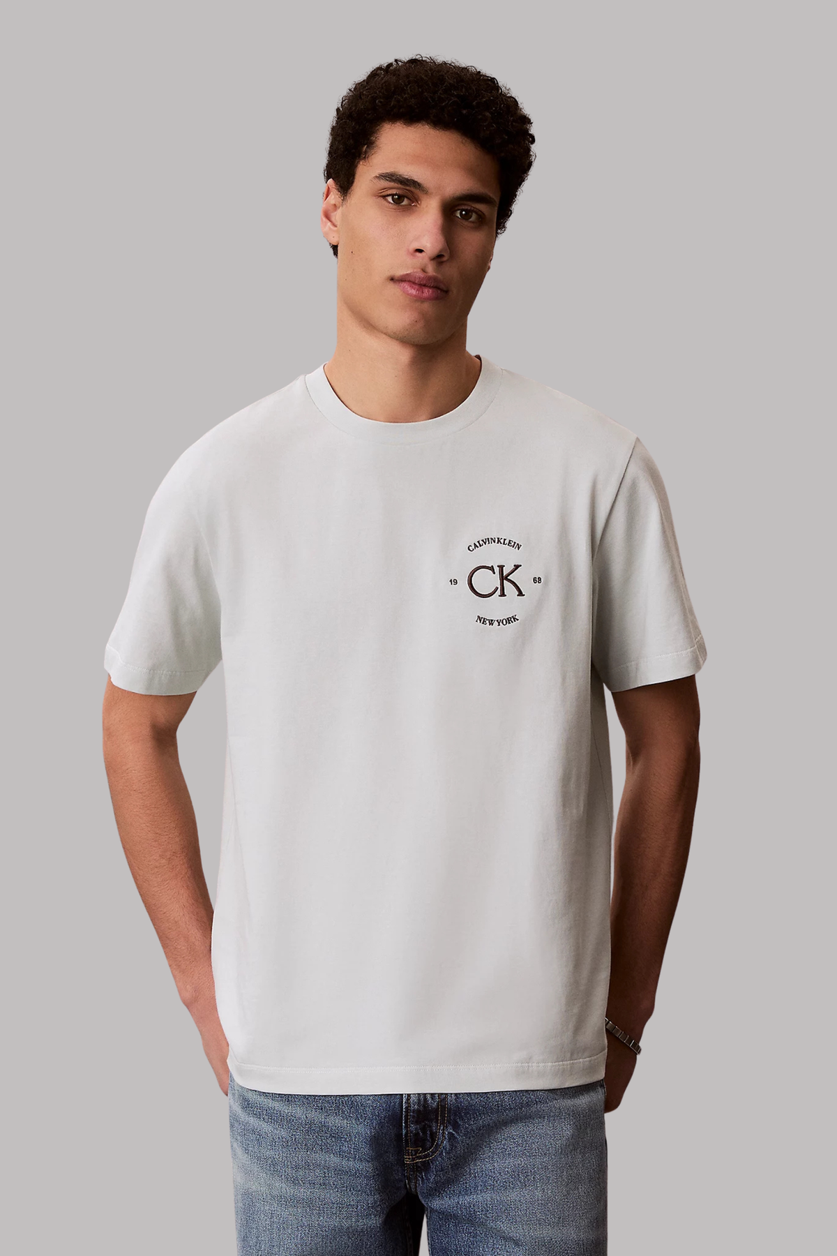 T-shirt Verde Estampada Calvin Klein