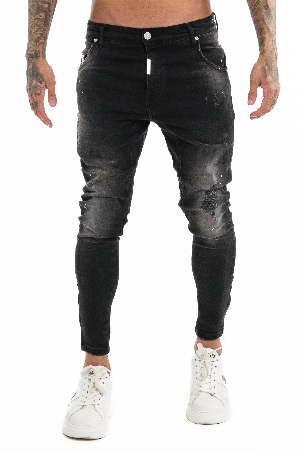 Calças de Ganga Cinza Vicenza Retzo FW-25