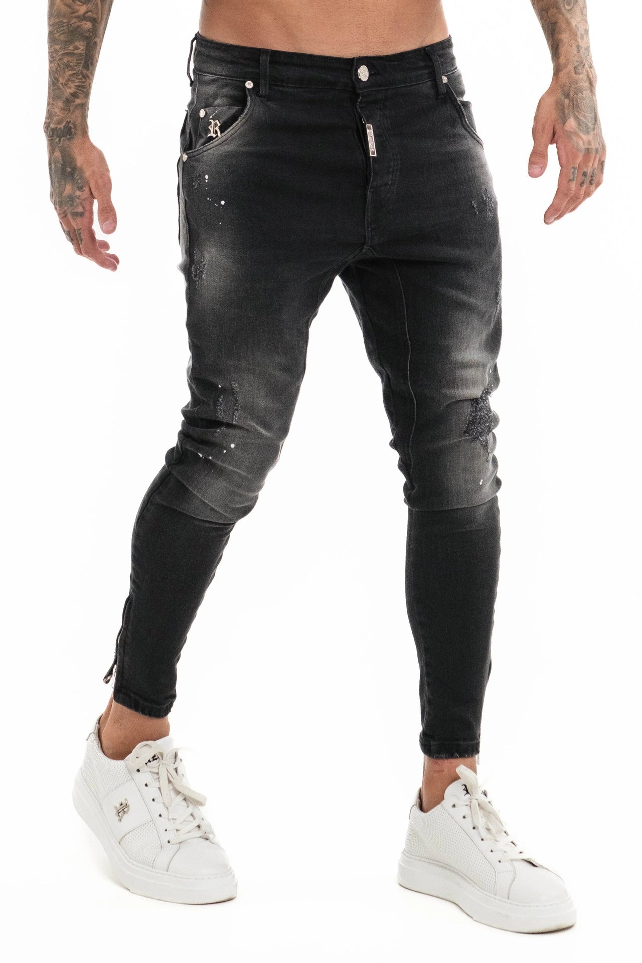 Calças de Ganga Cinza Vicenza Retzo FW-25