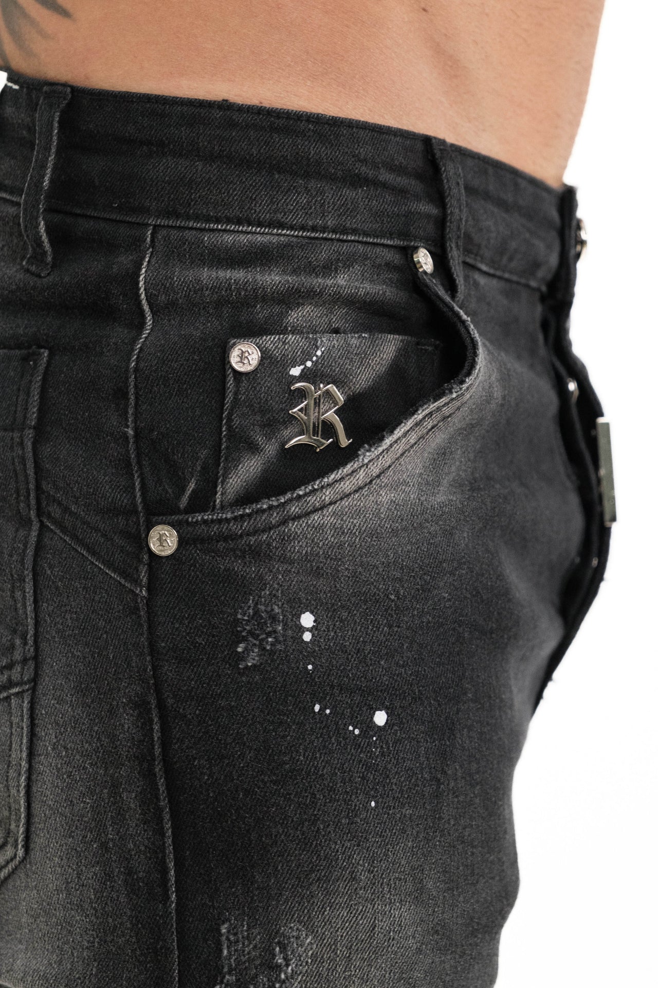 Calças de Ganga Cinza Vicenza Retzo FW-25