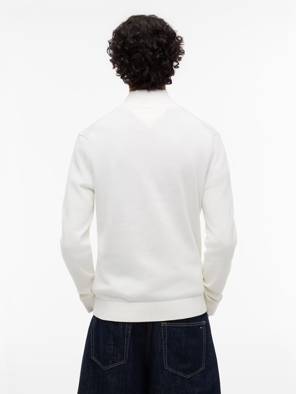 Camisola de Meio-Fecho Tommy Hilfiger Branca Tommy Hilfiger