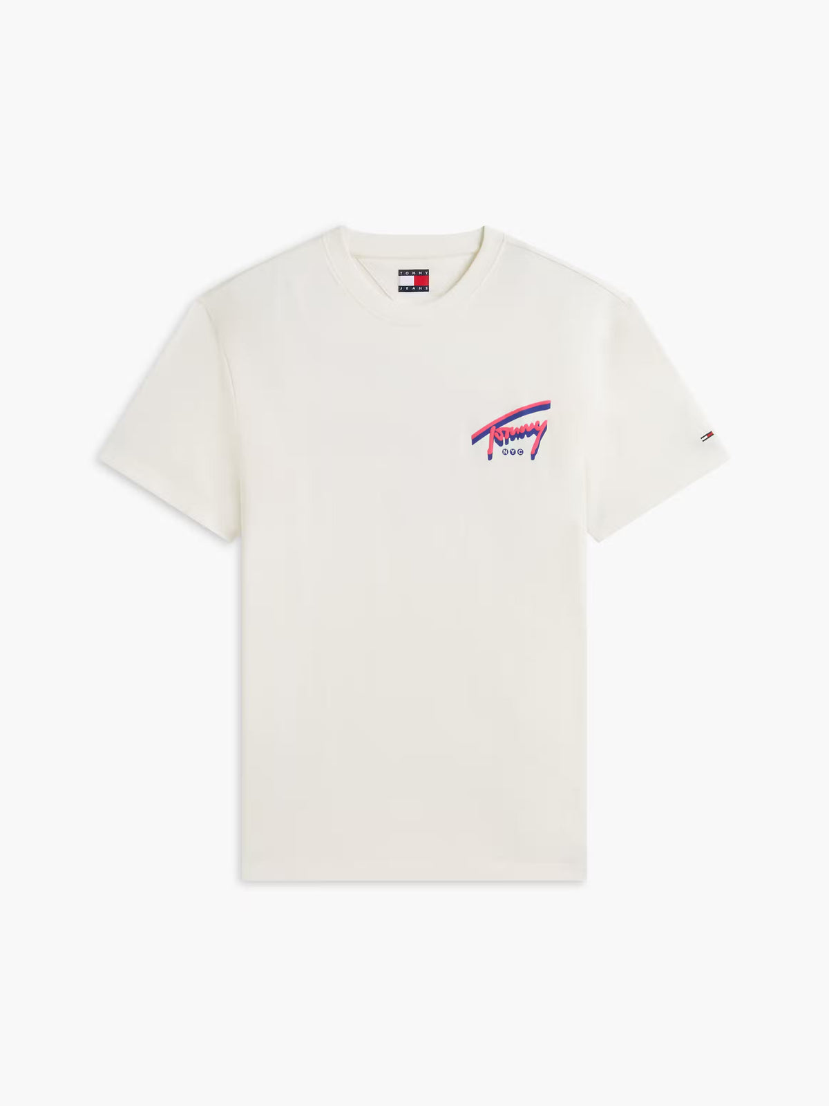 T-shirt Estampada de Algodão Tommy Hilfiger Branca Tommy Hilfiger