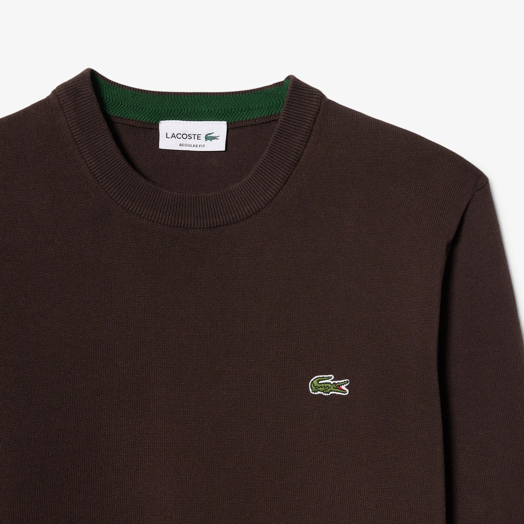 Camisola de Malha Castanha Lacoste SS26