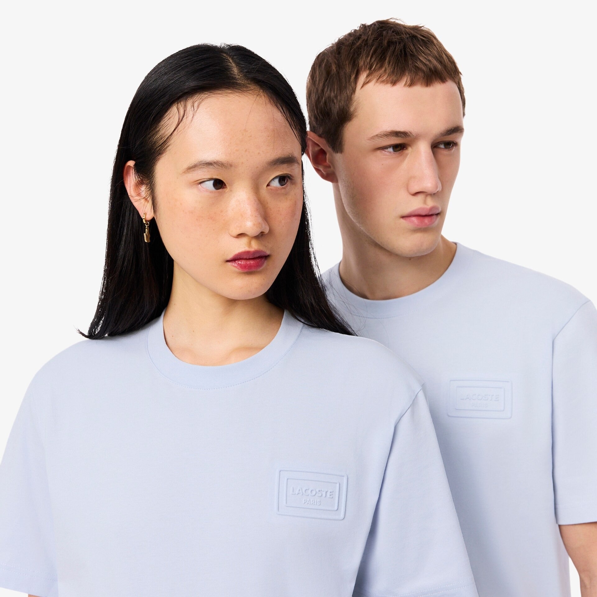 T-Shirt Azul Clara Lacoste SS26