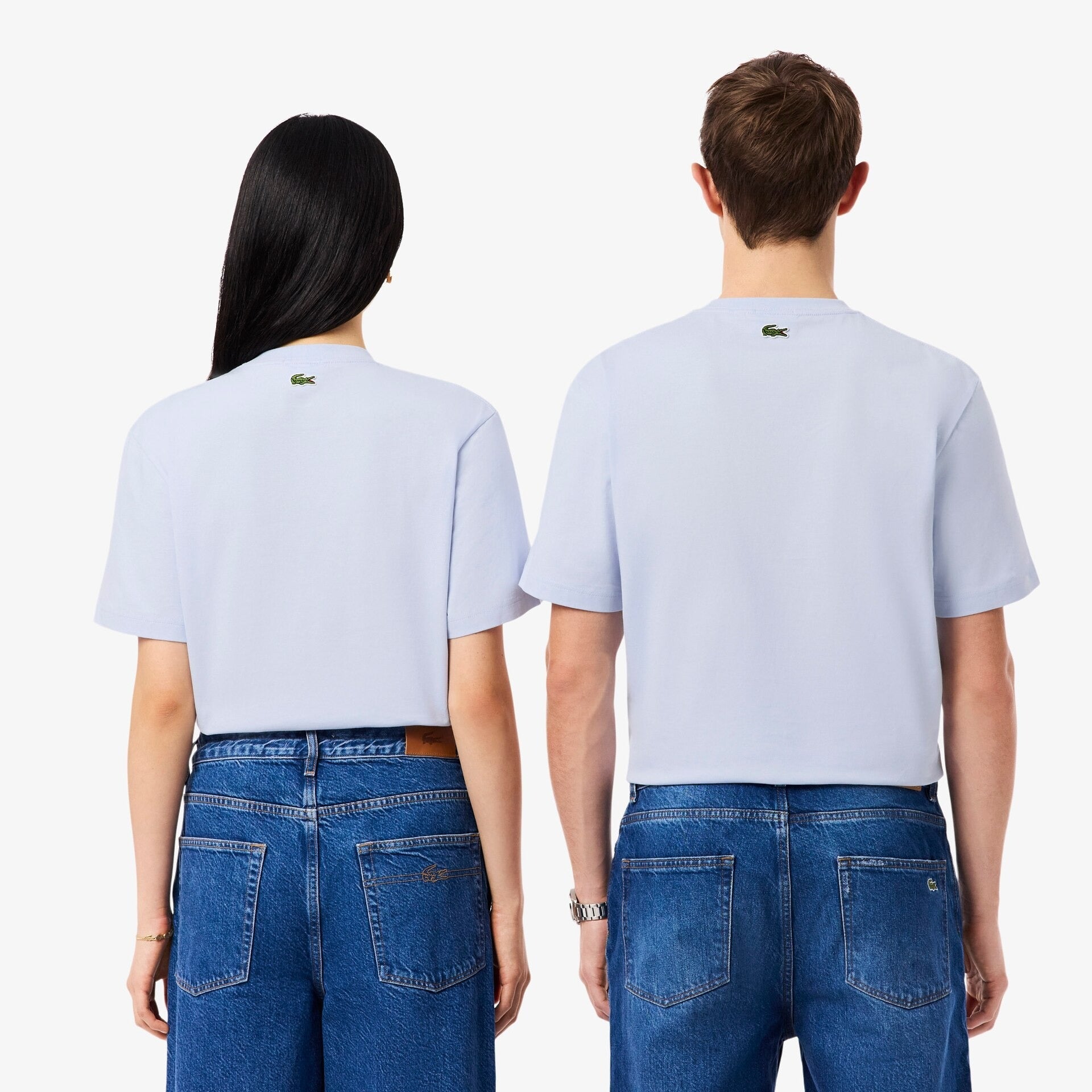 T-Shirt Azul Clara Lacoste SS26