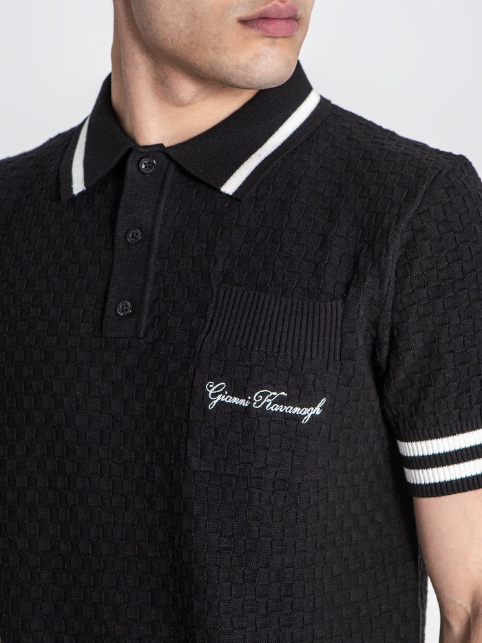 Polo de Malha Preto Gianni Kavanagh FW25