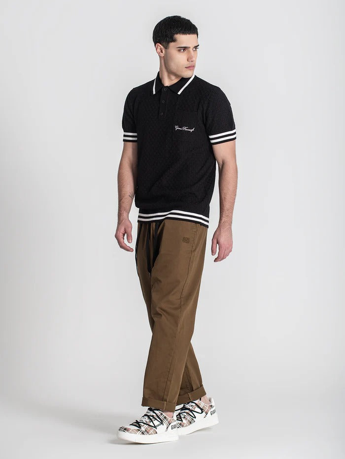 Polo de Malha Preto Gianni Kavanagh FW25