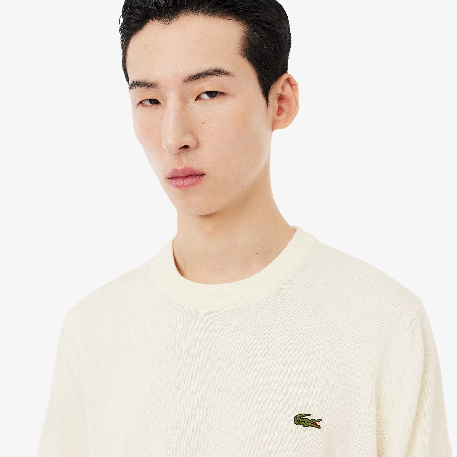 Camisola de Malha Branca Lacoste SS26