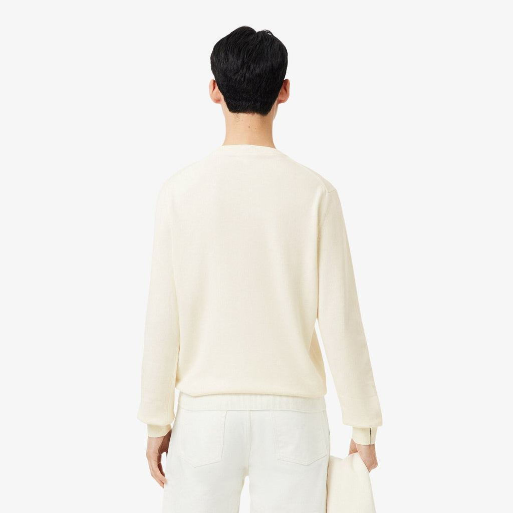 Camisola de Malha Branca Lacoste SS26