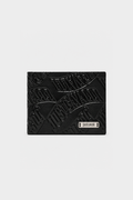 Carteria com Logo Gravado em Pele Just Cavalli Preta Just Cavalli