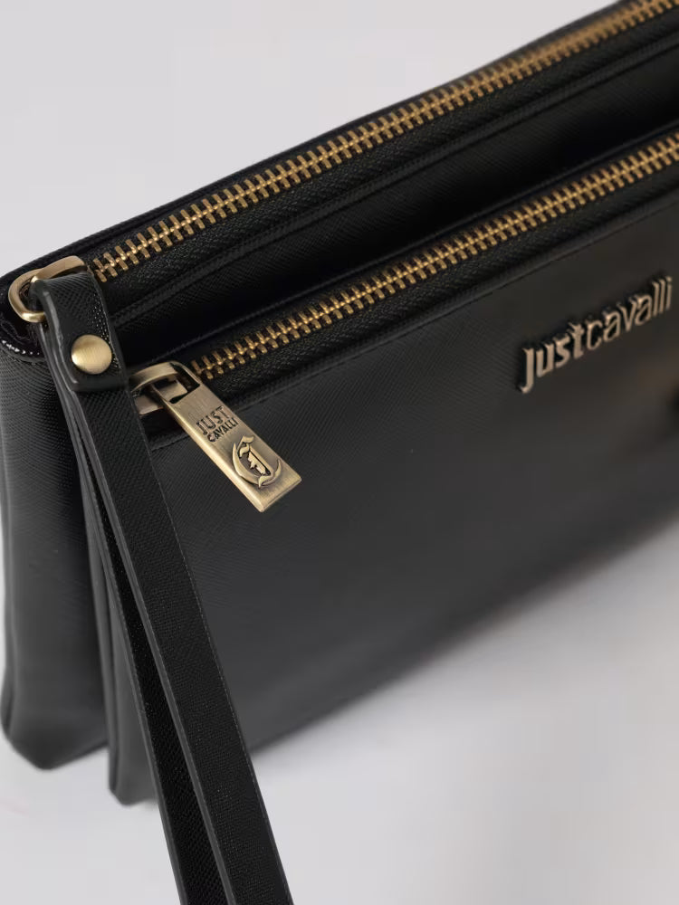 Bolsa de Pele Just Cavalli Preta Just Cavalli