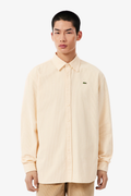 Camisa de Bombazina Lacoste Bege Lacoste