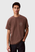 T-shirt Castanha Estampada Calvin Klein