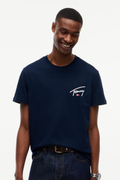 T-shirt Slim Signature Tommy Hilfiger Azul Tommy Hilfiger