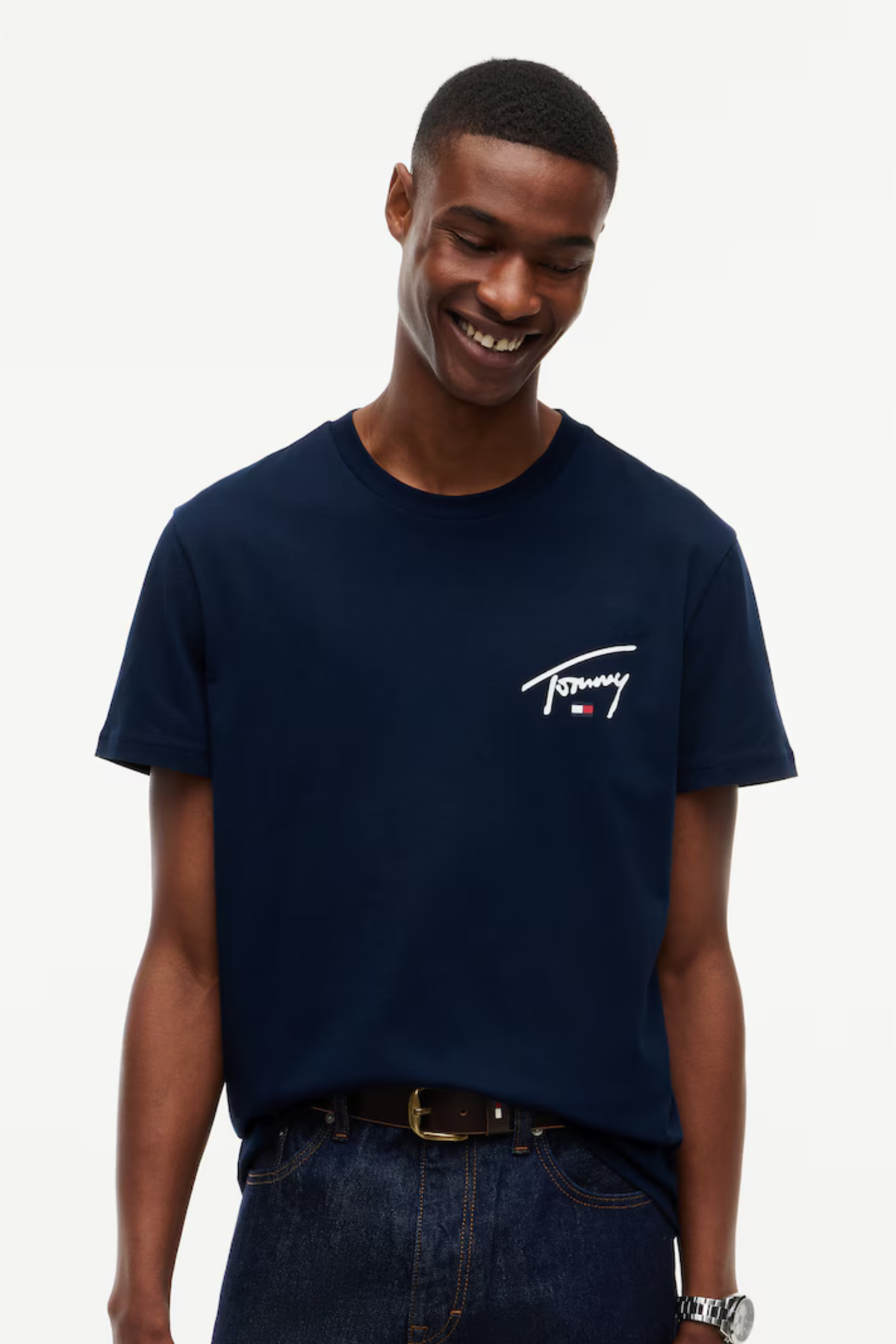 T-shirt Slim Signature Tommy Hilfiger Azul Tommy Hilfiger