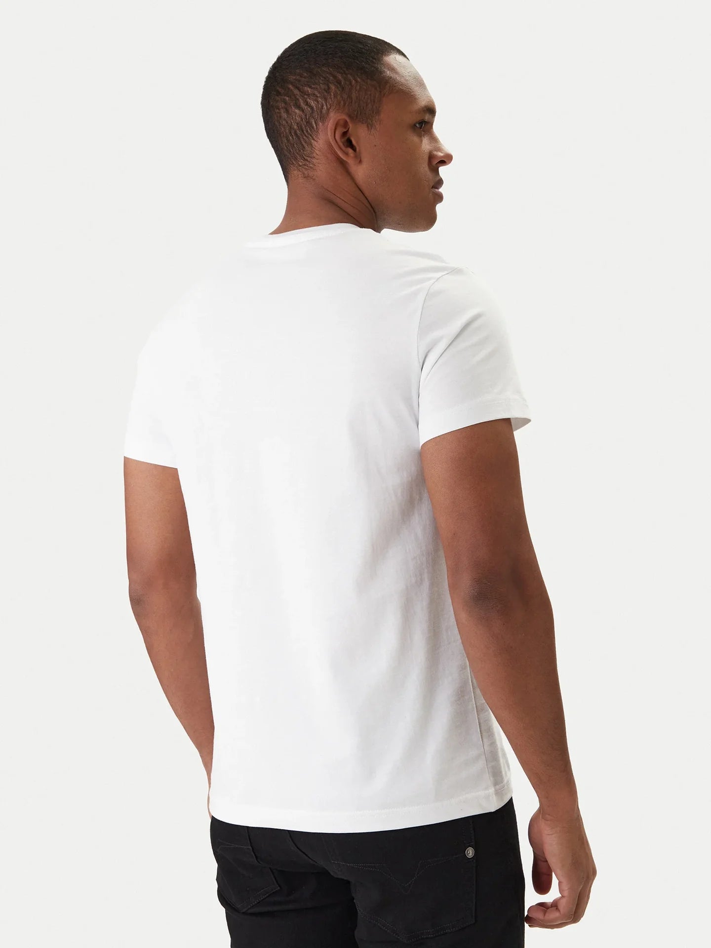 T-shirt Branca Logo Dourado Versace Jeans Couture