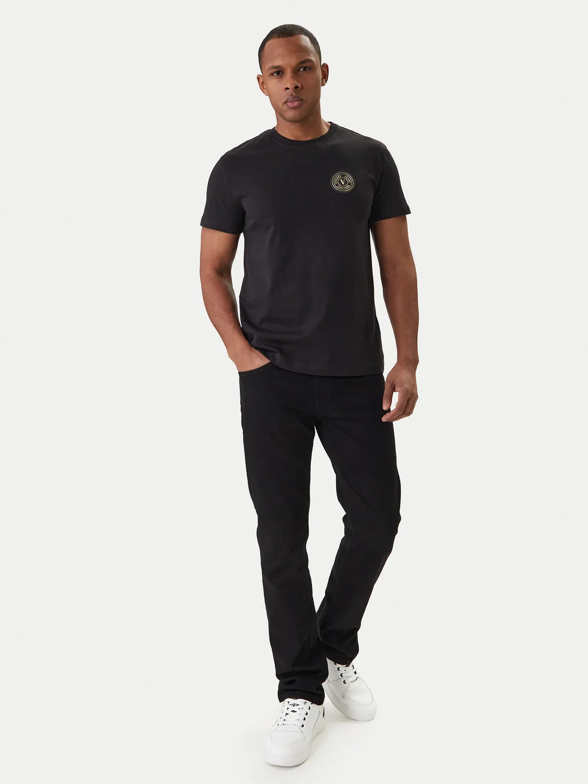 T-shirt Preta Versace Jeans Couture